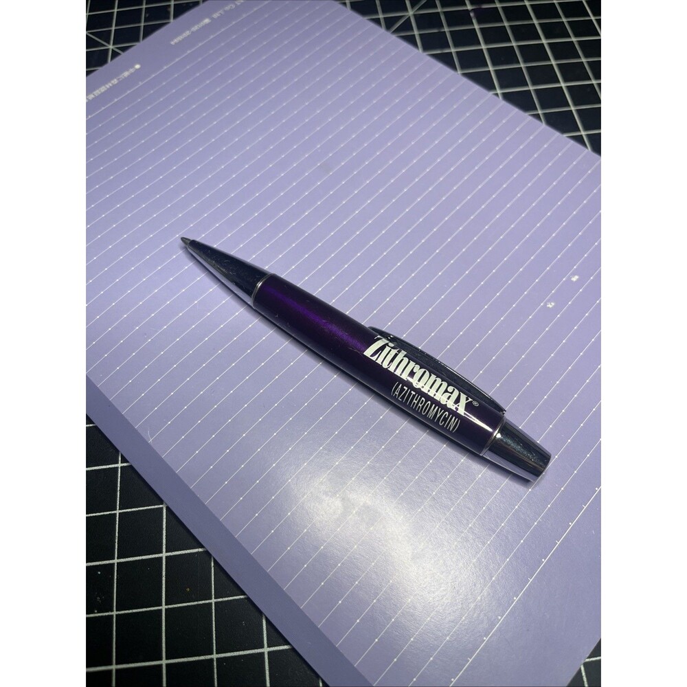 Metallic Purple Zithro Metal PEN Drug Rep Pharmaceutical Promo Advertising